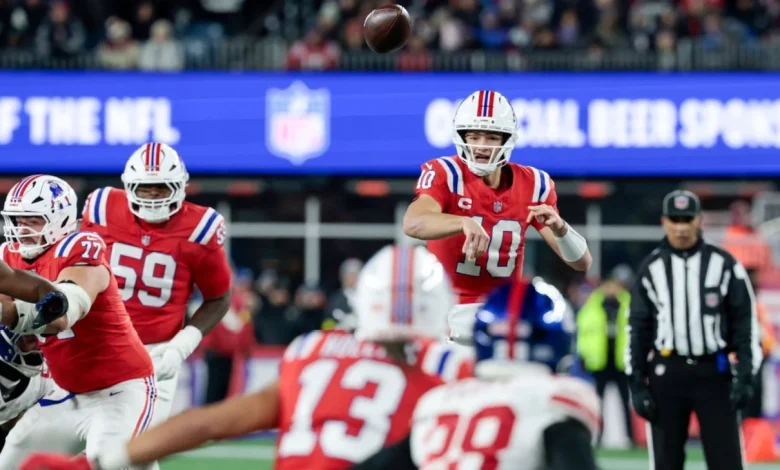 QB Drake Maye leads Patriots past Giants, to NFL-best 11-2
