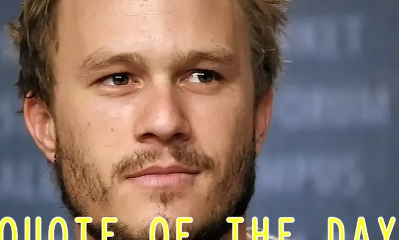 Quote of the day on career and choices by Heath Ledger: ‘I start to get bored, not with the choices…’