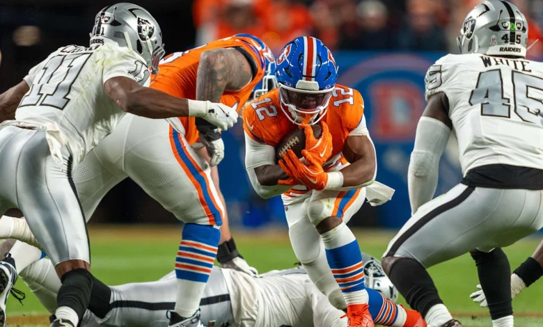 RJ Harvey Poised for Historic Broncos Milestone in Raiders Showdown