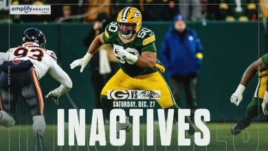 RT Zach Tom out for Green Bay vs. Baltimore | Packers-Ravens inactives