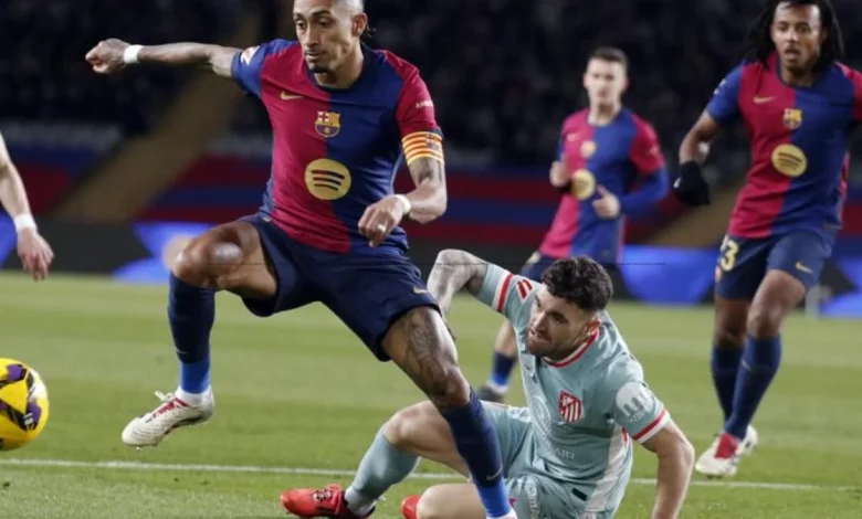 Raphinha, el rey de las asistencias contra el Atlético