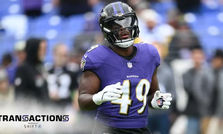 Ravens Activate Jay Higgins IV From Injured Reserve to 53-Man Roster