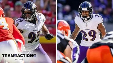 Ravens Activate Tavius Robinson and Ar’Darius Washington to 53-Man Roster