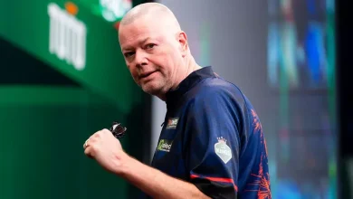 Raymond van Barneveld has his hair tattooed on as darts champ laughs at 'Playmobil Hair'