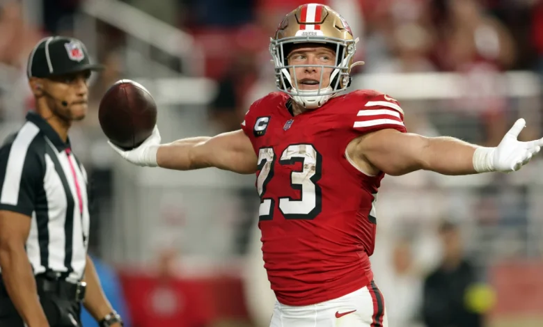 Report: 49ers McCaffrey questionable but likely 'good to go' vs. Titans