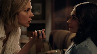 Rhea Seehorn reacts to that big 'Pluribus' kiss: 'There is some willful delusion'