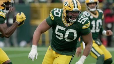 Right tackle Zach Tom joins Jordan Love as out for Packers vs. Ravens