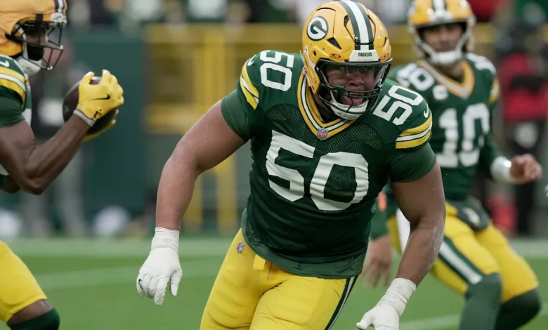 Right tackle Zach Tom joins Jordan Love as out for Packers vs. Ravens