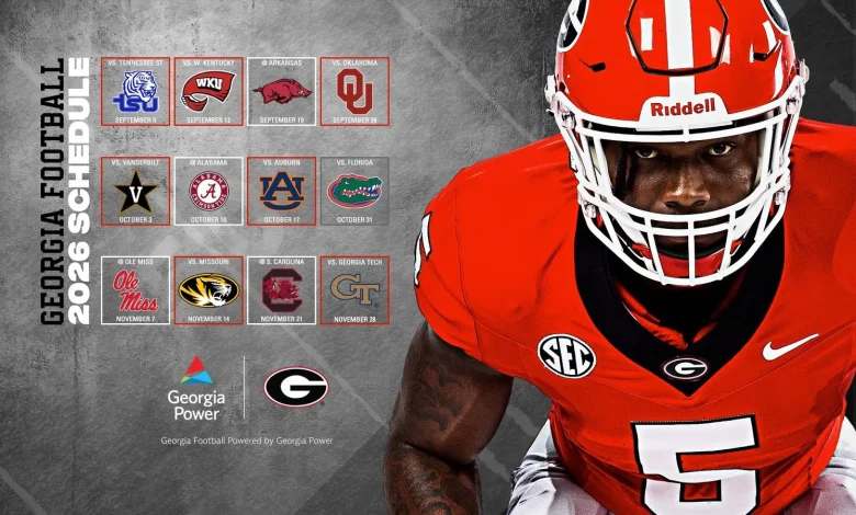 SEC Announces Georgia’s 2026 Football Schedule
