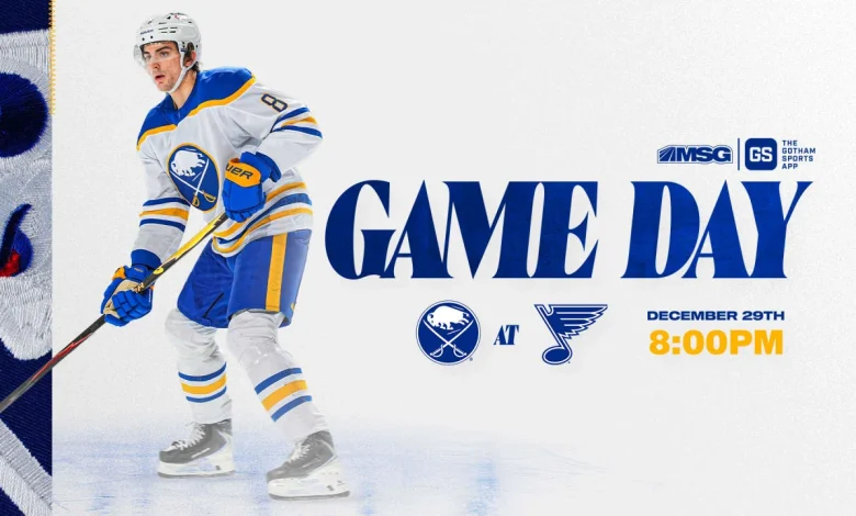 Sabres at Blues | How to watch, lineup notes, and storylines
