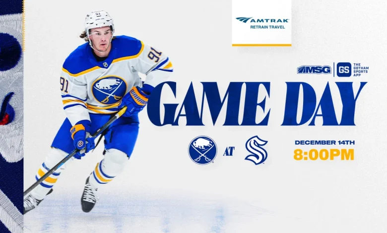 Sabres at Kraken | How to watch, lineup notes, and storylines