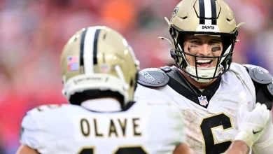 Saints upset Bucs 24-20, dropping Tampa Bay into a first-place tie in division