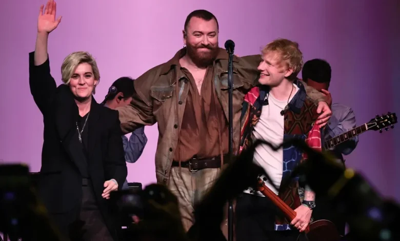 Sam Smith Brings Out Surprise Guests Ed Sheeran and Brandi Carlile at 22nd Show at Brooklyn’s Warsaw Venue—And Gives One Duet Its Live Debut