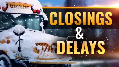 School Delays for Monday, Dec 8th