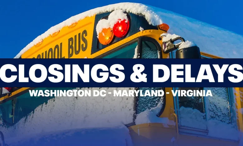 School closings, delays in DC, Maryland, Virginia for Friday, December 5