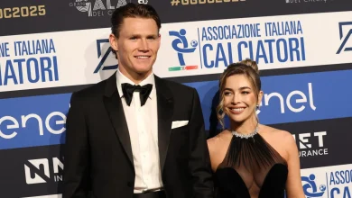 Scott McTominay's girlfriend stuns in see-through dress as he wins huge award