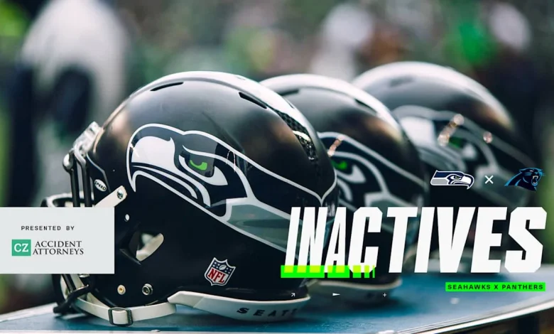 Seahawks vs. Panthers Week 17 Inactives