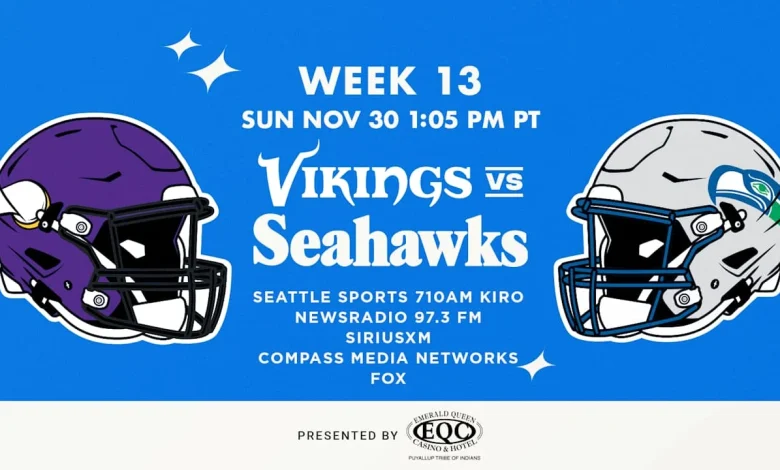Seahawks vs Vikings: How To Watch, Listen And Follow Week 13 On Sunday, November 30