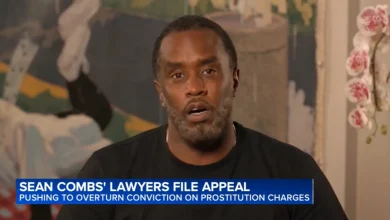 Sean 'Diddy' Combs seeks immediate release from prison in New York appeals argument