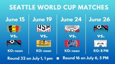 Seattle learns teams, times of games