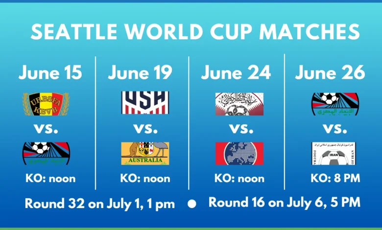 Seattle learns teams, times of games