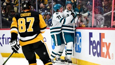 Sharks rally from down 4 in 3rd, top Penguins in OT
