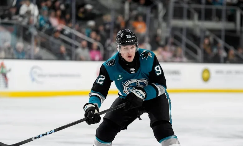 Sharks recall forwards Igor Chernyshov, Ethan Cardwell from San Jose Barracuda