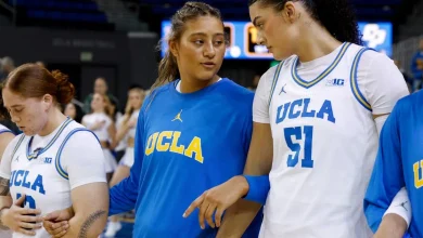 Sienna and Lauren Betts reunite as UCLA women win a laugher over Cal Poly