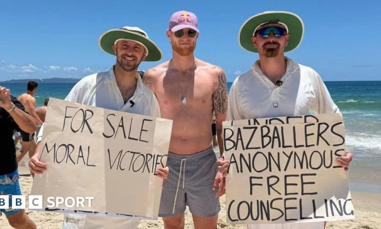 Sledged on the beach - England's break in Noosa