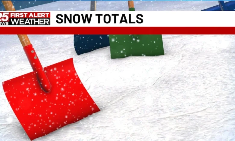 Snowfall Totals For Central Illinois