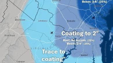 Some snow is likely early Sunday in the D.C. area. How much will fall? - The Washington Post