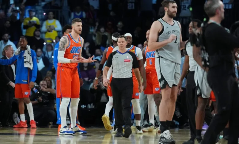 Spurs-Thunder thrilling NBA Cup semifinal ending comes down to whistles
