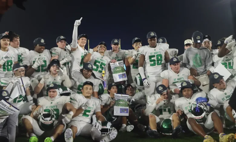 St. Mary's football beats Bakersfield Christian CIF State Championship