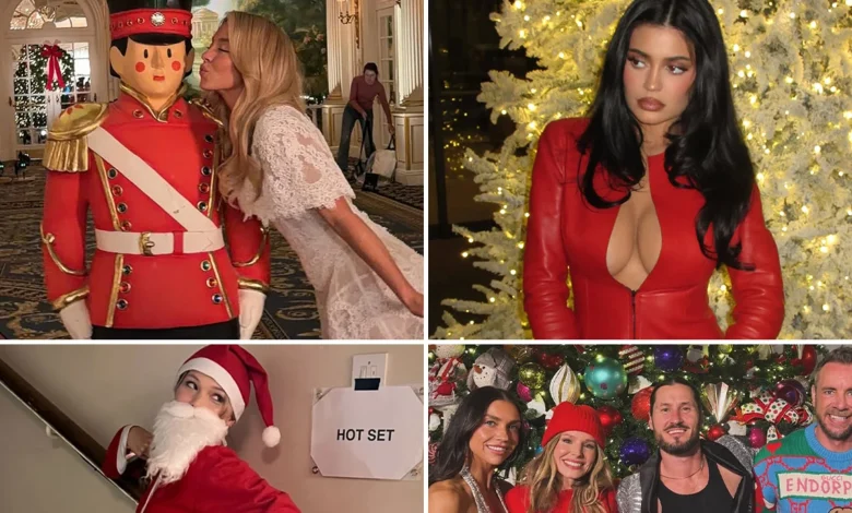 Stars Getting Into The Holiday Spirit 2025