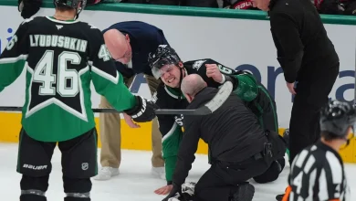 Stars defenceman Lian Bichsel out six to eight weeks with lower-body injury
