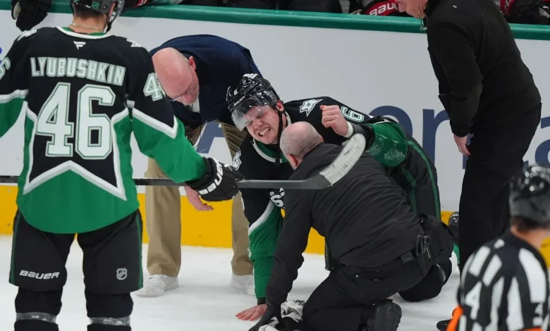 Stars defenceman Lian Bichsel out six to eight weeks with lower-body injury