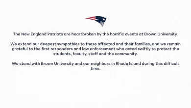 Statement from the Patriots on Events at Brown University