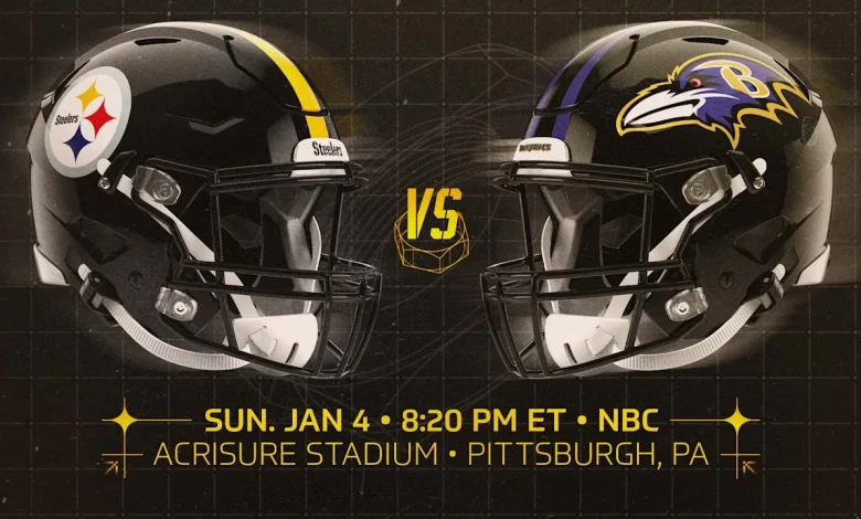 Steelers-Ravens Week 18 game time announced