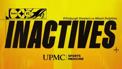 Steelers inactives for Week 15 vs Dolphins