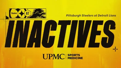 Steelers inactives for Week 16 at Lions