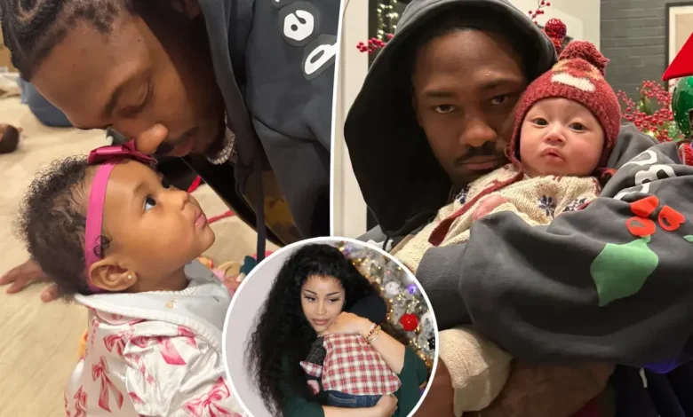 Stefon Diggs appears to skip Christmas with Cardi B and son, shares rare photos of his 3 babies