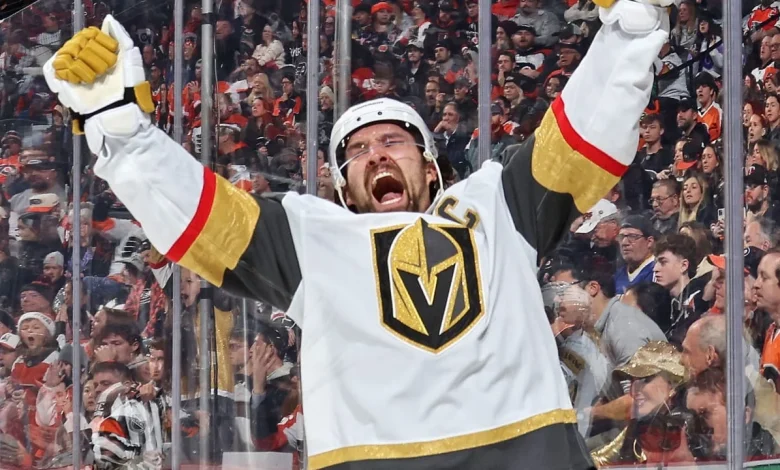 Stone's 2nd goal lifts Golden Knights past Flyers in OT