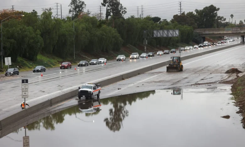 Storms hitting waterlogged Southern California could cause more flooding and mudslides
