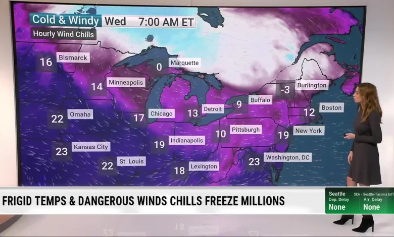 Subzero Wind Chills North, Feels Like 20s, 30s In Florida