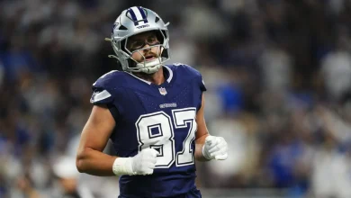 Sunday Night Football: Jake Ferguson, Jadeveon Clowney are active; Christian Darrisaw is inactive