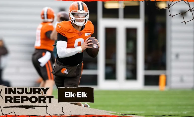 TE Harold Fannin Jr. and QB Dillon Gabriel questionable for Week 17