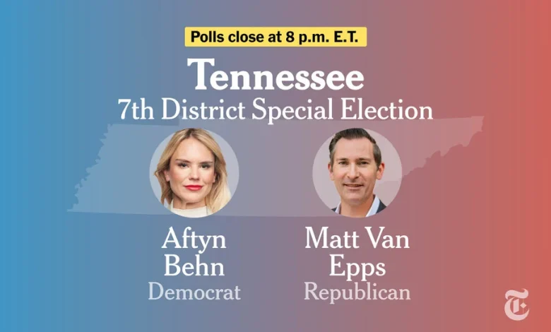 Tennessee Seventh Congressional District Special Election Results 2025: Behn vs. Van Epps