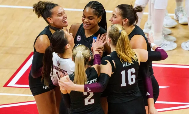 Texas A&M stuns Nebraska, advances to NCAA volleyball Final Four