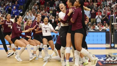 Texas A&M volleyball takes out another titan, sweeping No. 1 Pitt to reach national championship