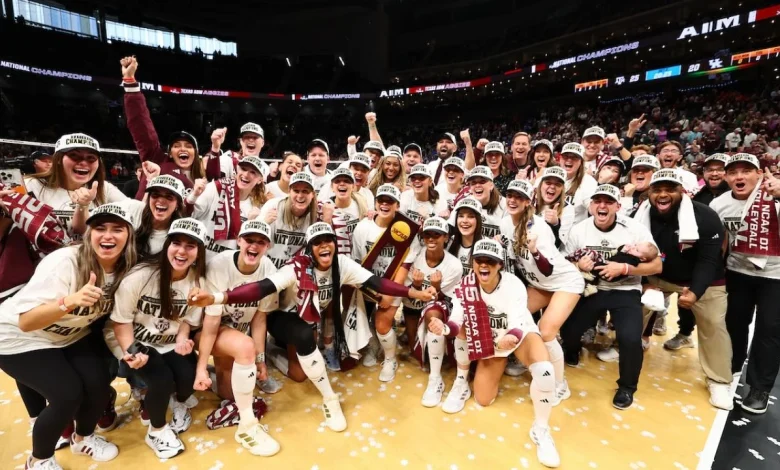 Texas A&M wins 2025 DI women's volleyball championship